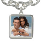Couple's Sweetheart Photo Charm Bracklet
