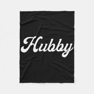 Couples Tee Set Mens Womens Wife Hub Fleece Blanket