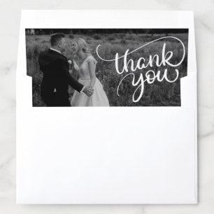 Couple's Thank You Photo Wedding Envelope Liner