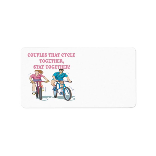 Couples That Cycle Together Label (Front)