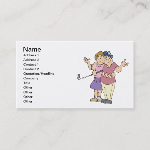 Customizable Couples That Golf Together Stay Together Business Card