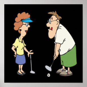 Couples That Golf Together Stay Together Poster
