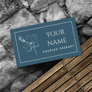 Couples Therapy Drawn Nature Psychotherapist Basic Business Card