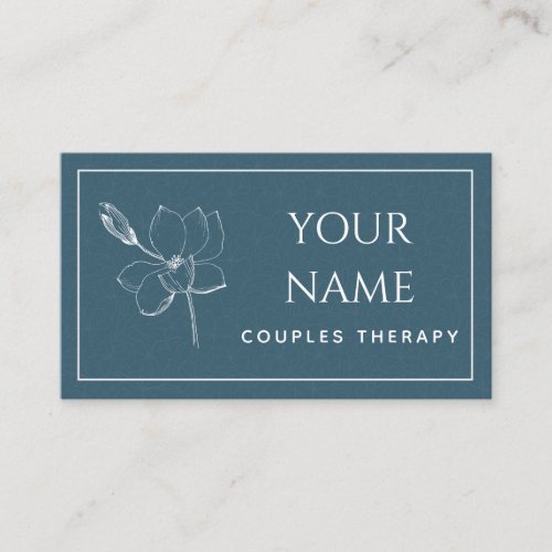 Couples Therapy Drawn Nature Psychotherapist Basic Business Card