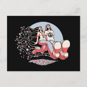 Couples Truckin' Postcard