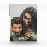 Couples Vacation Photo Block<br><div class="desc">Couples vacation photo block. Create your own personalized souvenir photo block by replacing this photo with your own and the location and year of your adventure. Capture the memorable vacation,  honeymoon,  anniversary.</div>