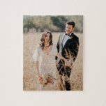 Couple's Wedding 8" x 10" Jigsaw Puzzle<br><div class="desc">While life as newlyweds might be treating you rather well, it’s still easy to get bored on a lazy couple's Sunday. So why not dig out the wedding album and choose a photo to convert into a puzzle? Perhaps it’s a picture of you at the altar, about to kiss your...</div>