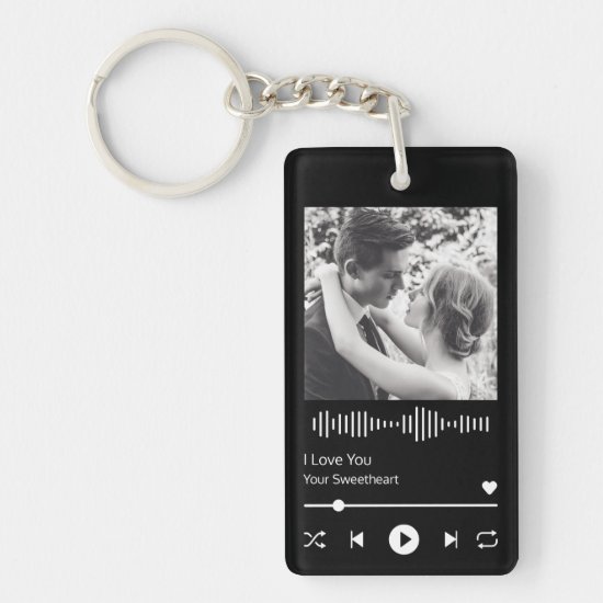 Couples Wedding Anniversary Music Player Keychain