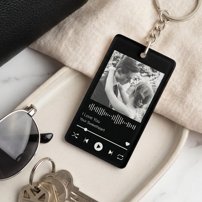 Couples Wedding Anniversary Music Player Keychain (Creator Uploaded)