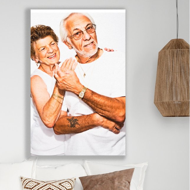 Couple's Wedding Anniversary Photo Canvas Print (Creator Uploaded)
