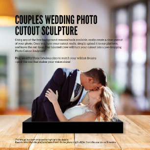 Couples Wedding Photo Cutout Sculpture 