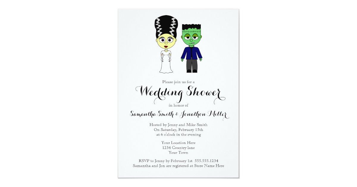  Couples  Wedding Shower  Halloween  Theme  Invitation Zazzle com