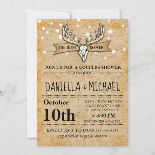 Couples Wedding Shower Hunt Is Over Wedding Invitation