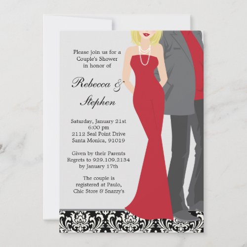 Couples Wedding Shower Invitation