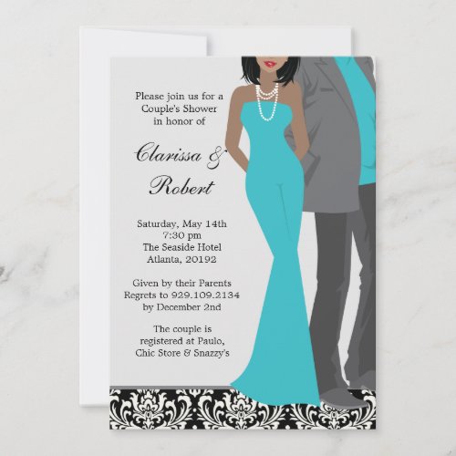 Couples Wedding Shower Invitation