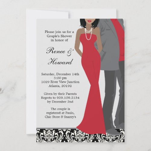 Couples Wedding Shower Invitation