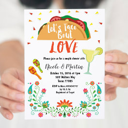 Couples Wedding Shower Invitation Fiesta with Taco
