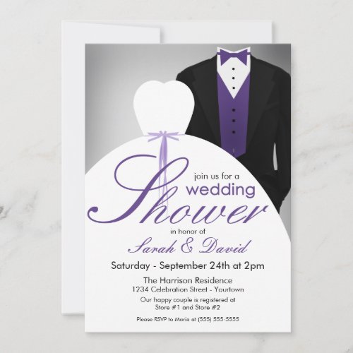 Couples Wedding Shower Invitations
