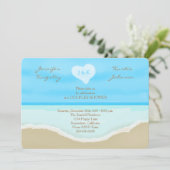Couples Wedding Shower Invitations Beach (Standing Front)