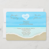 Couples Wedding Shower Invitations Beach (Front)