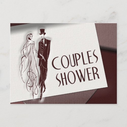 Couples Wedding Shower Postcard