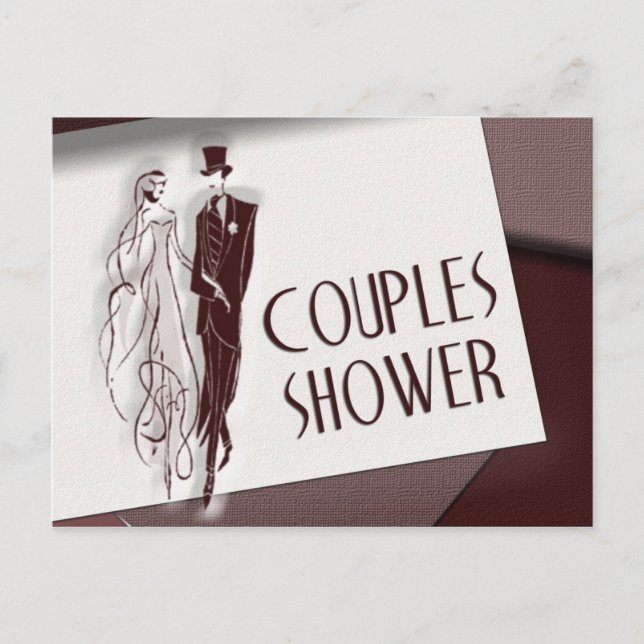 Couples Wedding Shower Postcard (Front)