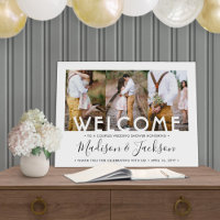 Couples Wedding Shower Welcome 3 Photo Collage