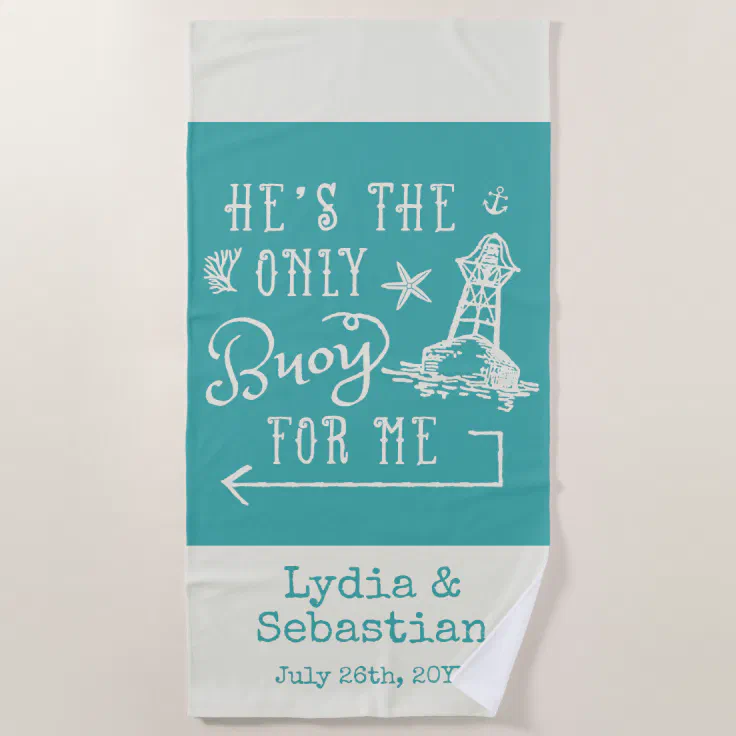 Couples Wife Husband Cute Matching Cruise Vacation Beach Towel Zazzle