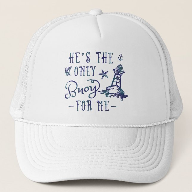 Couples Wife Husband Cute Matching Cruise Vacation Trucker Hat (Front)