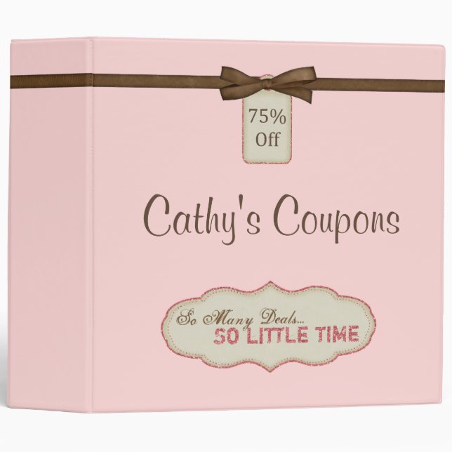 Coupon And Savings Binder / 2 Inch (Front/Spine)