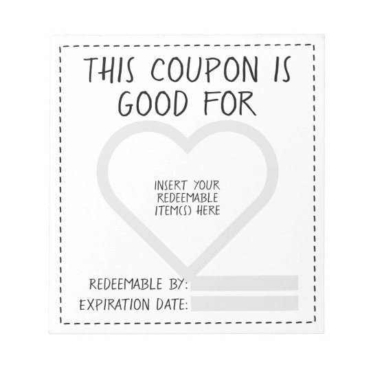 Homemade Coupon Template from rlv.zcache.com