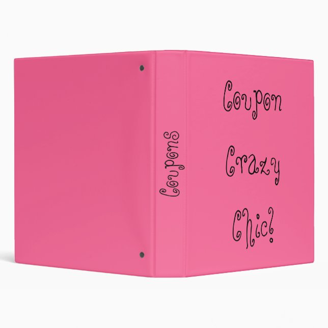Coupon Crazy Chic 3 Ring Binder (Background)