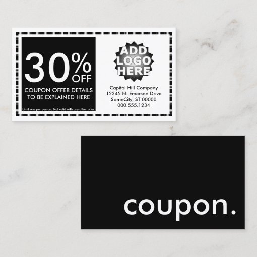coupon. discount card Zazzle
