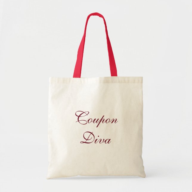 Coupon Diva Tote Bag (Front)