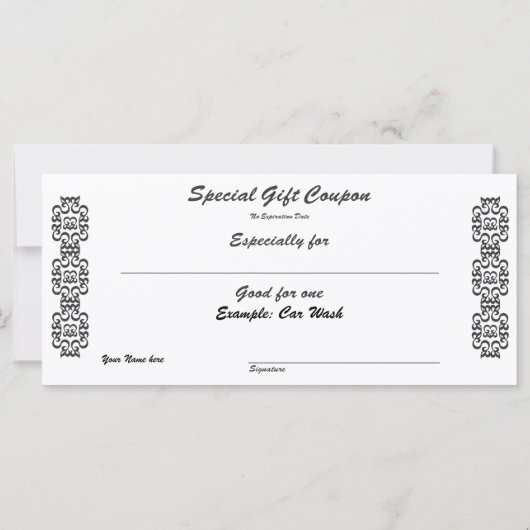 Coupon for you to Give (Back)