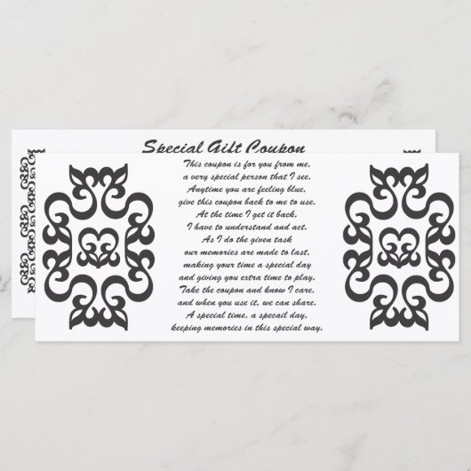 Coupon for you to Give (Front/Back)