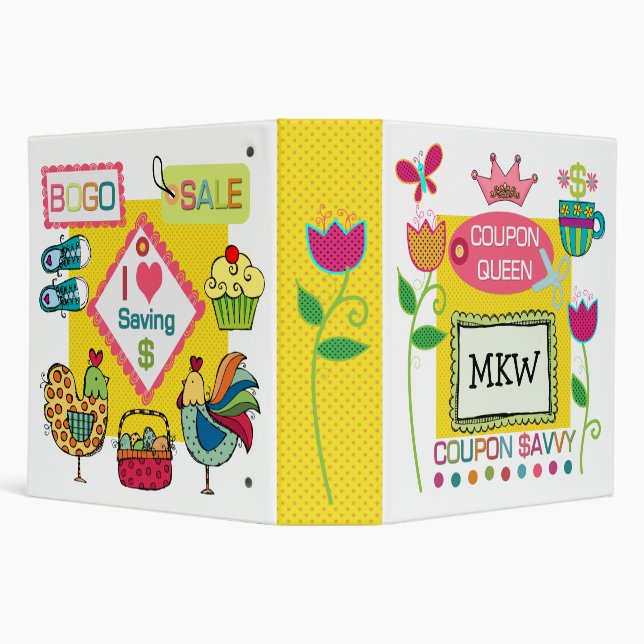 Coupon Queen - SRF 3 Ring Binder (Background)