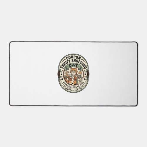 Coupon Thrift Shopping Cat Coupon Thrift Shopping Desk Mat