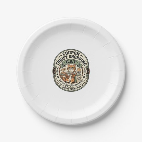 Coupon Thrift Shopping Cat Coupon Thrift Shopping Paper Plates
