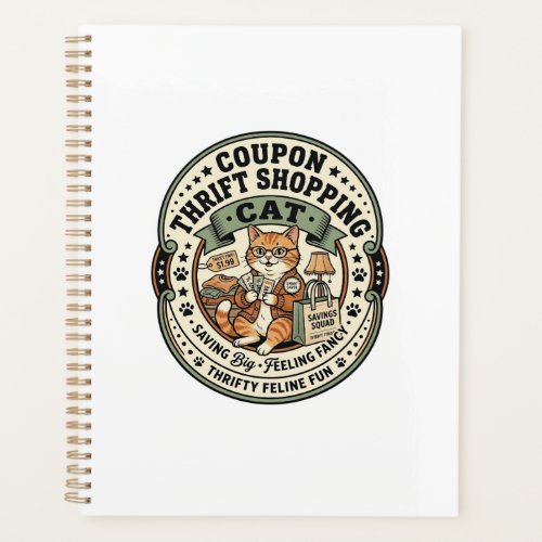 Coupon Thrift Shopping Cat Coupon Thrift Shopping  Planner