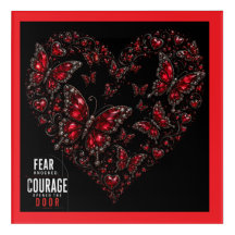 Courage Acrylic Wall Art