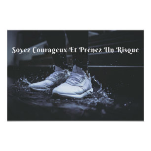 “Courage” affiche citation positive Poster