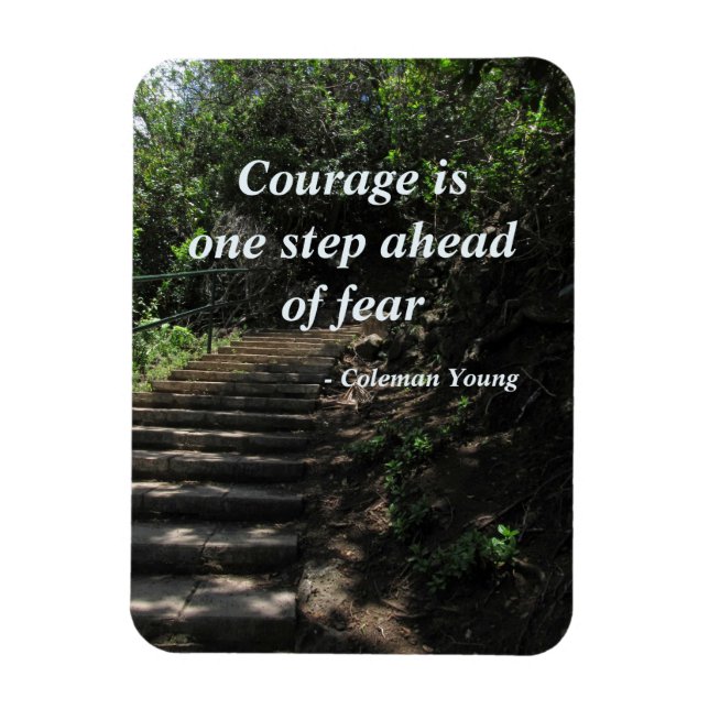 Courage Ahead of Fear Magnet (Vertical)