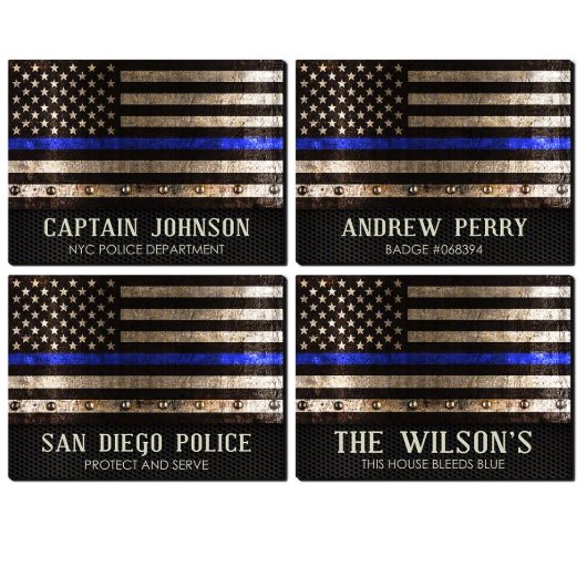 Courage And Honor Patriotic Wooden Wall Sign (Example)