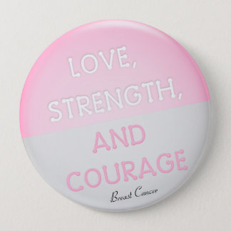 Courage Badge Breast Cancer (Pink) Button