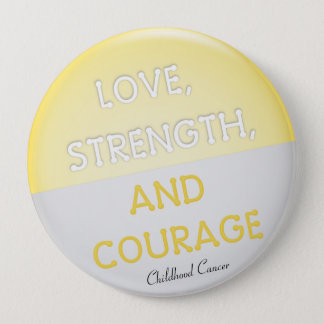 Courage Badge Childhood Cancer (Yellow) Button