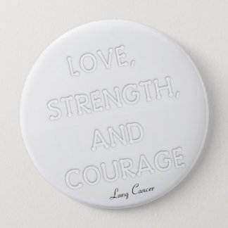 Courage Badge Lung Cancer (White) Button