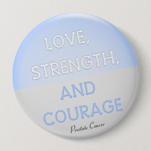 Courage Badge Prostate Cancer (Pale Blue) Pinback Button
