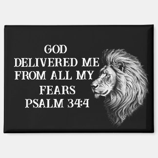 Courage Biblical Inspirational Message Fridge Magnet