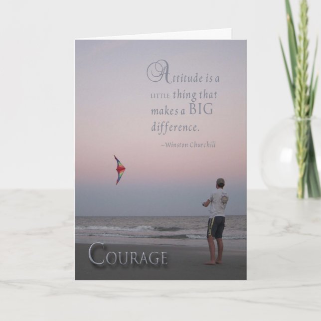 Courage - cancer encouragement card (Front)